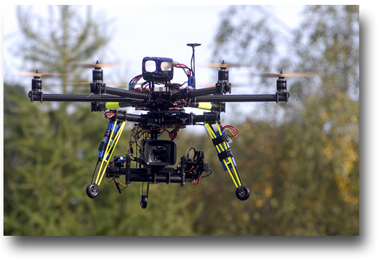 Drone hexacopter 3 axes Cinestar